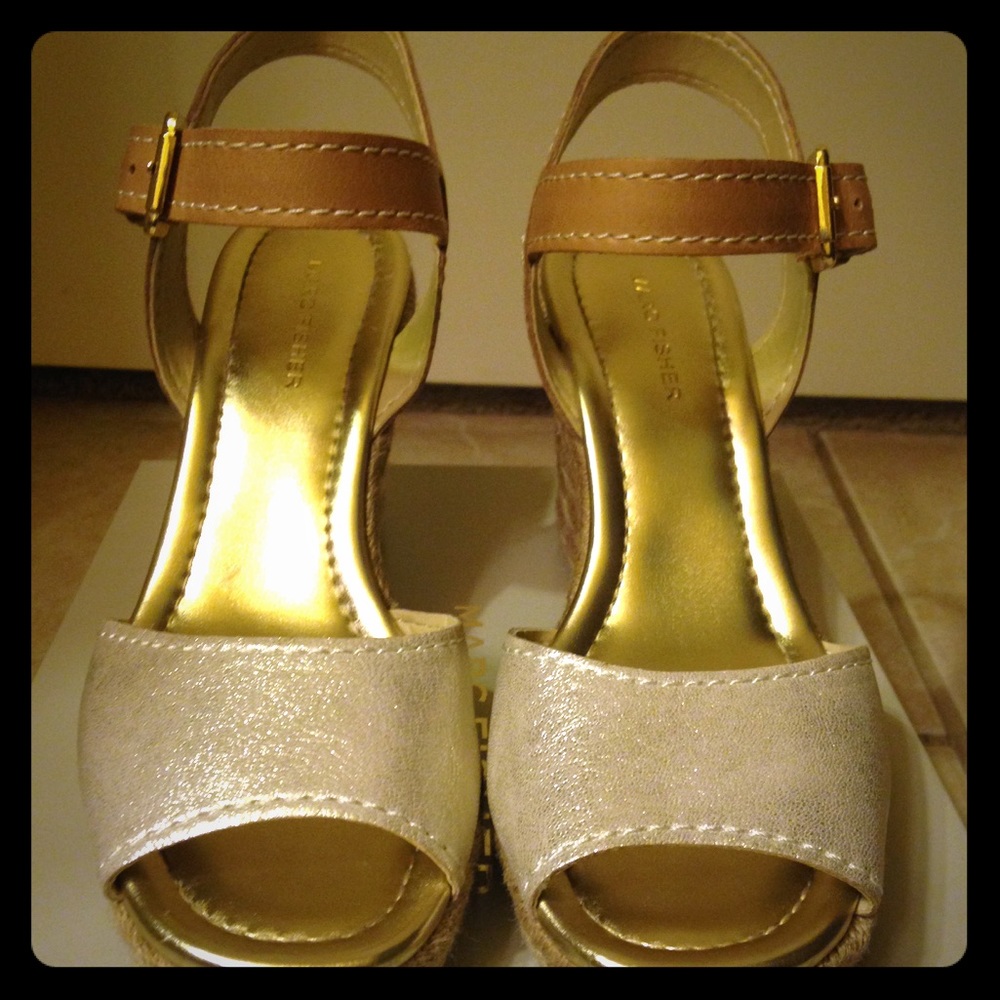 Marc Fisher Peep-toe Espadrille Wedges - Maiseey